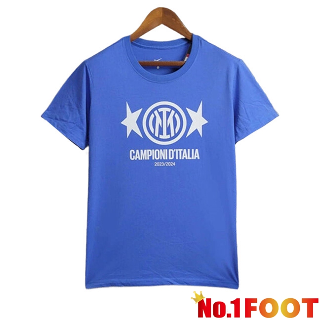 Inter Milan Soccer Jersey T-Shirt Champion 2 Blue 2023/2024