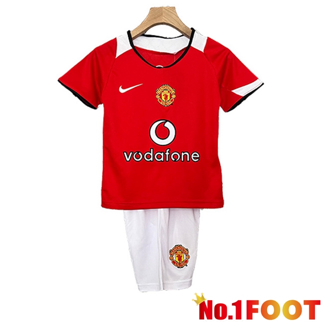 Manchester United Retro Kids Home Soccer Jersey 2005/2006