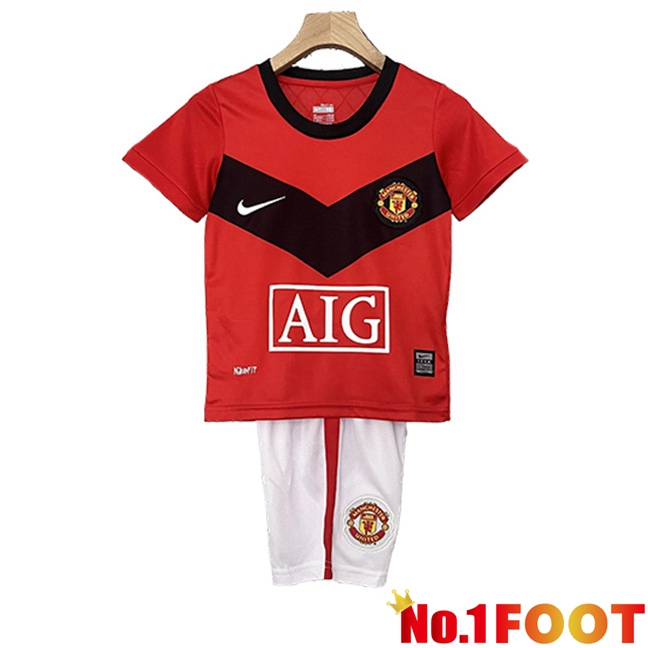 Manchester United Retro Kids Home Soccer Jersey 2009/2010