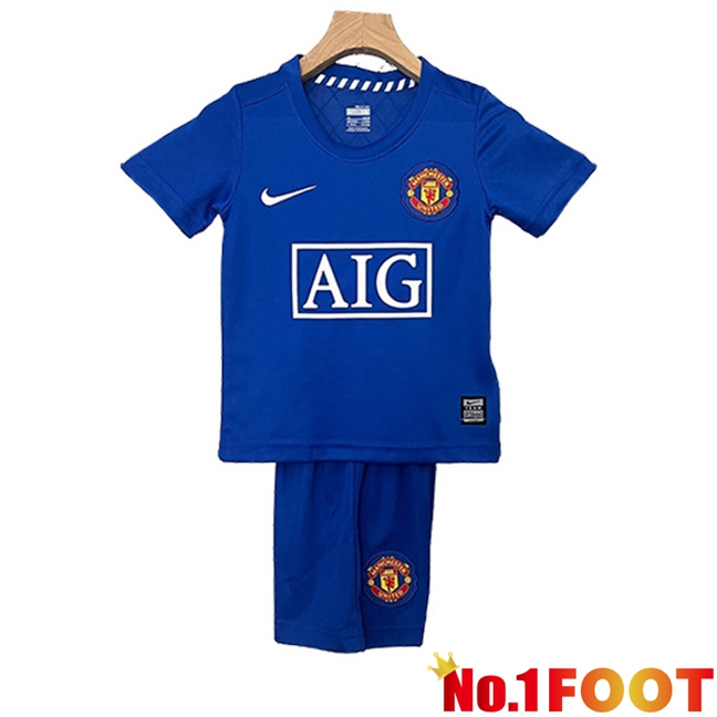 Manchester United Retro Kids Away Soccer Jersey 2008/2009