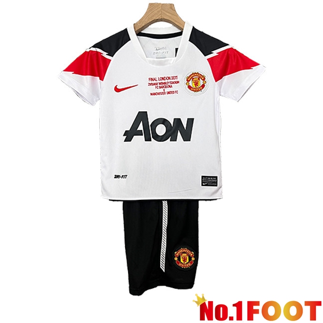 Manchester United Retro Kids Away Soccer Jersey 2010/2011