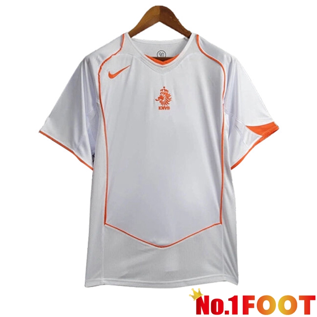 Netherlands Retro Away Soccer Jersey 2004