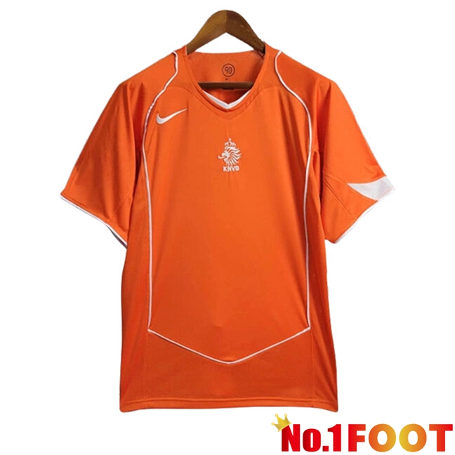 Netherlands Retro Home Soccer Jersey 2004