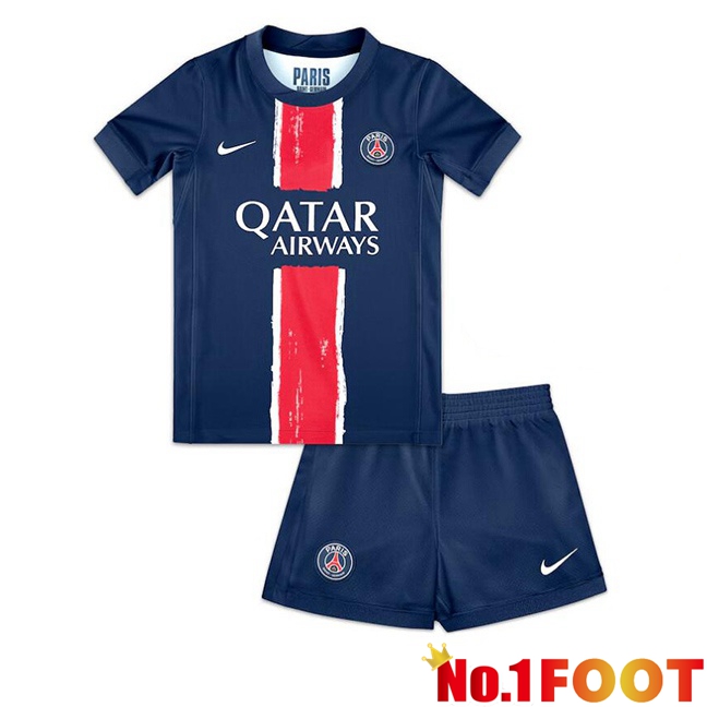 Paris PSG Kids Home Soccer Jersey Blue Royal 2024/2025