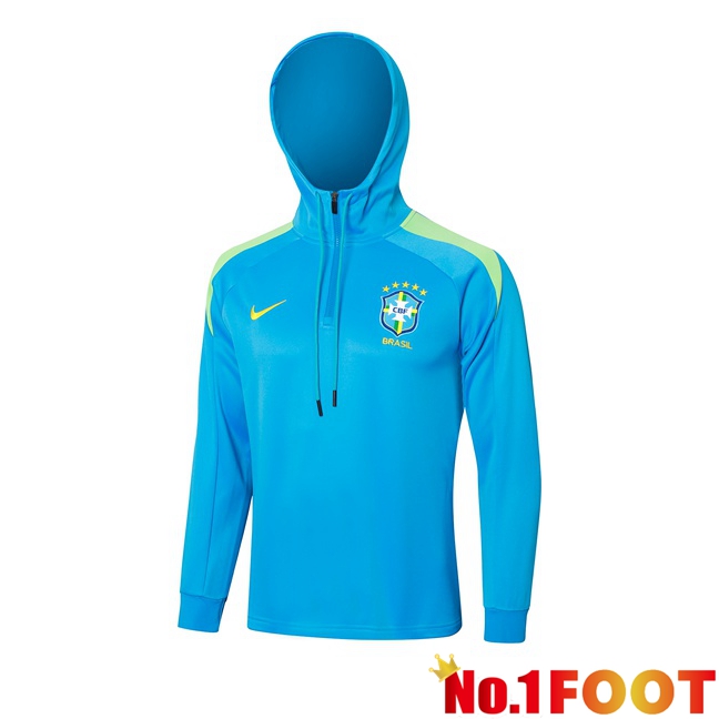 Brazil Training Sweatshirt Hoodie Blue 2024/2025