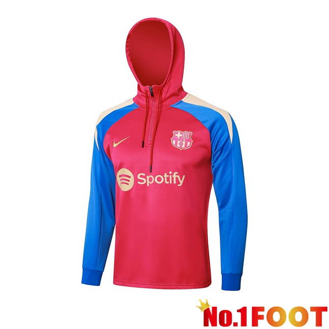 FC Barcelona Training Sweatshirt Hoodie Red 2024/2025