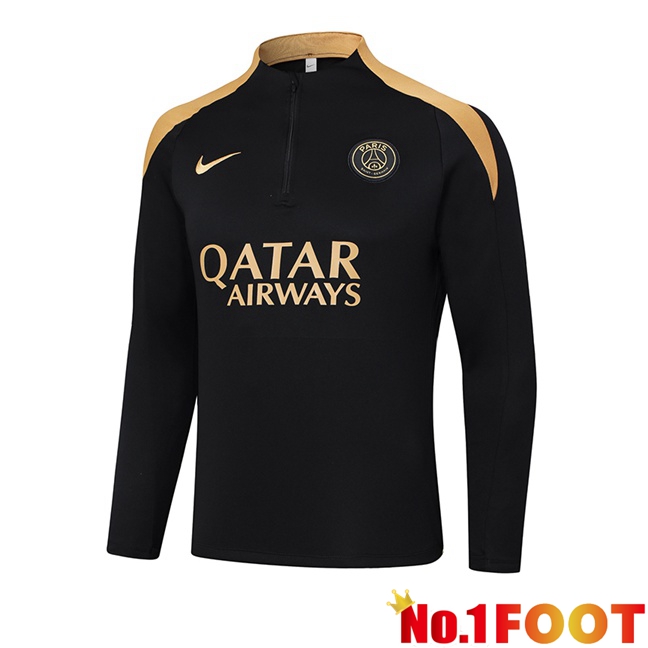 Paris PSG Training Sweatshirt Black 2024/2025