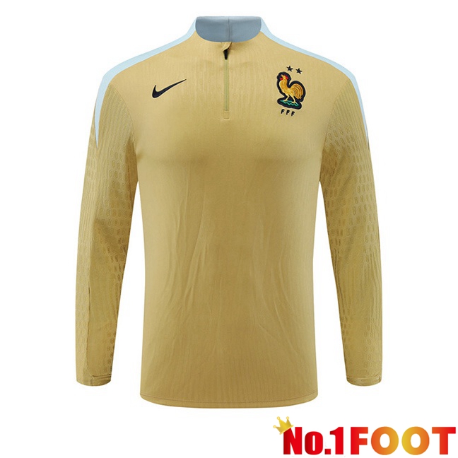 France Training Sweatshirt Yellow 2024/2025