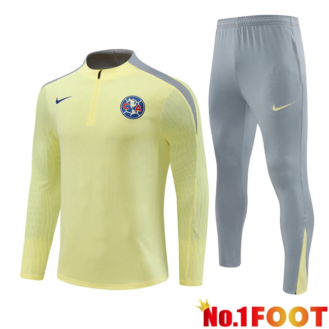 Club America kit Training Tracksuit Yellow 2024/2025