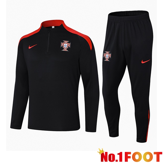 Portugal kit Training Tracksuit Black 2024/2025