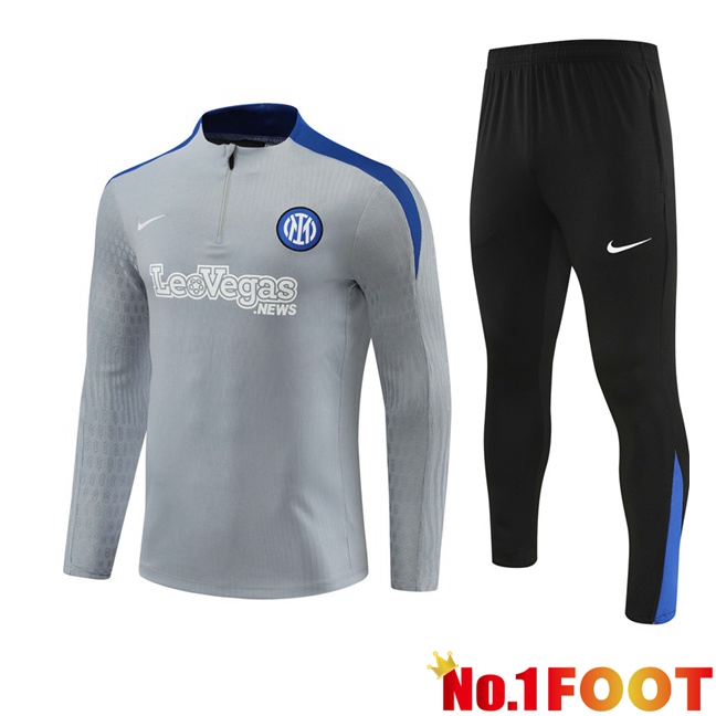 Inter Milan kit Training Tracksuit Grey 2024/2025