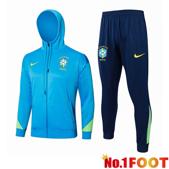 Brazil Training Tracksuit - Windbreaker Blue 2024/2025