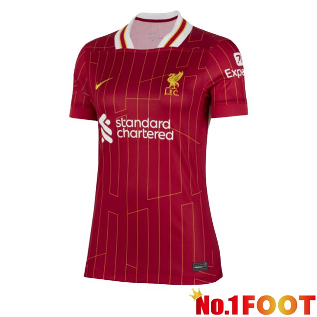 FC Liverpool Women Home Soccer Jersey Red 2024/2025