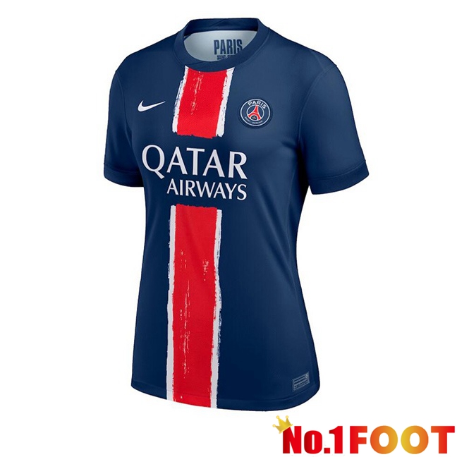 Paris PSG Women Home Soccer Jersey Blue Royal 2024/2025