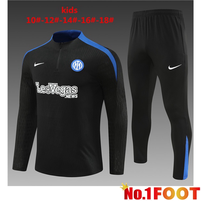 Inter Milan Kids kit Training TracksuitBlack 2024/2025