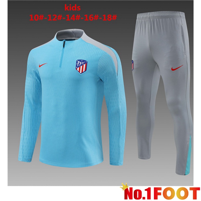 Atletico Madrid Kids kit Training TracksuitBlue 2024/2025