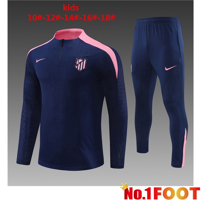 Atletico Madrid Kids kit Training TracksuitBlue Royal 2024/2025