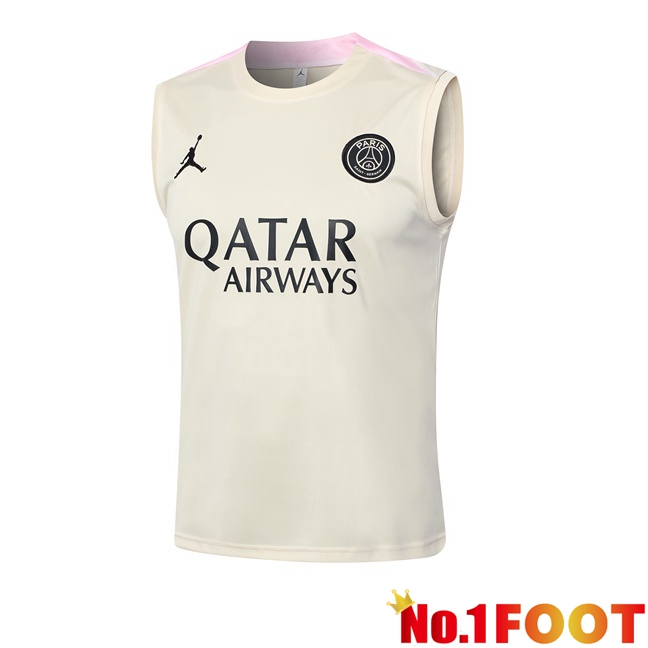 Paris PSG Soccer Vest Yellow 2024/2025