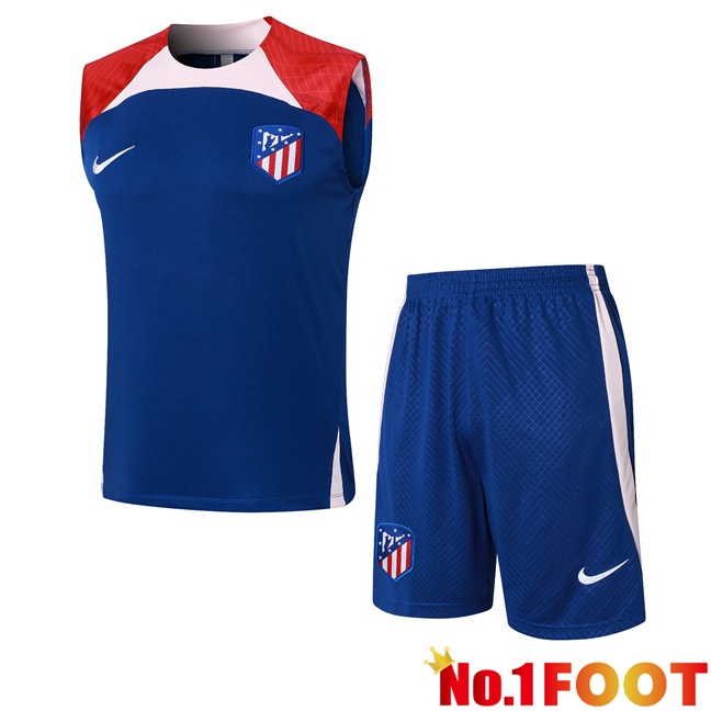 Atletico Madrid Soccer Vest + Shorts Blue 2024/2025