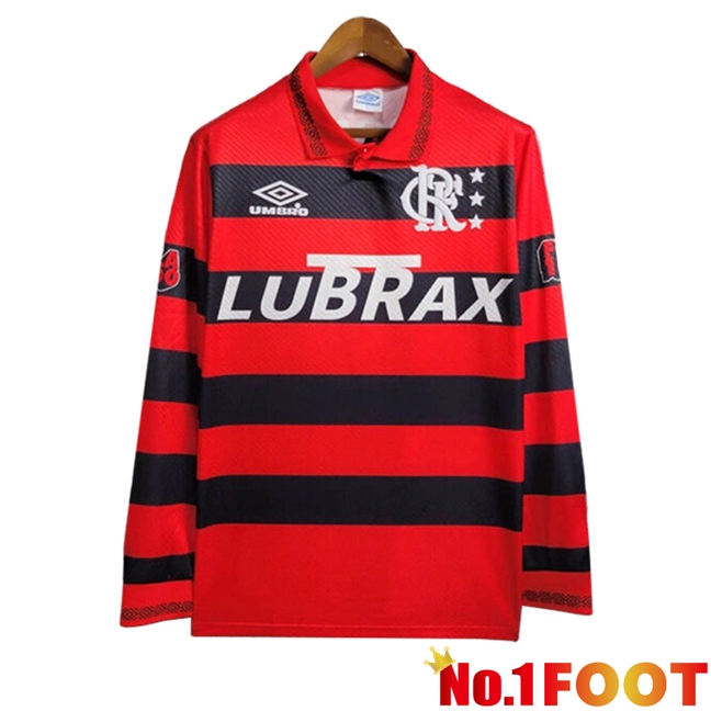 Flamengo Retro Home Soccer Jersey Long Sleeve 1994/1995