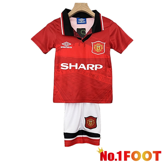 Manchester United Retro Kids Home Soccer Jersey 1994/1996