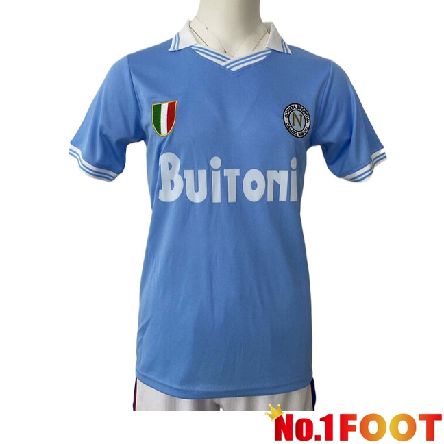 SSC Napoli Retro Home Soccer Jersey 1986/1987