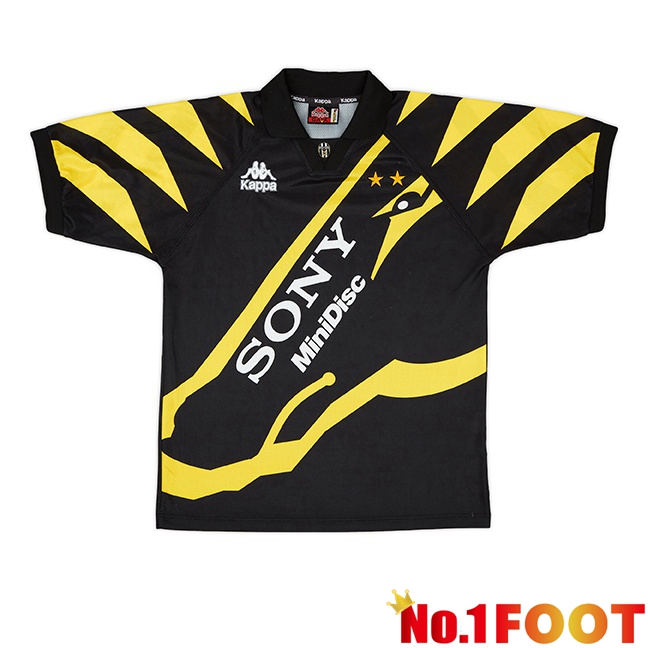 Juventus Retro Third Soccer Jersey Black Yellow 1996-1997