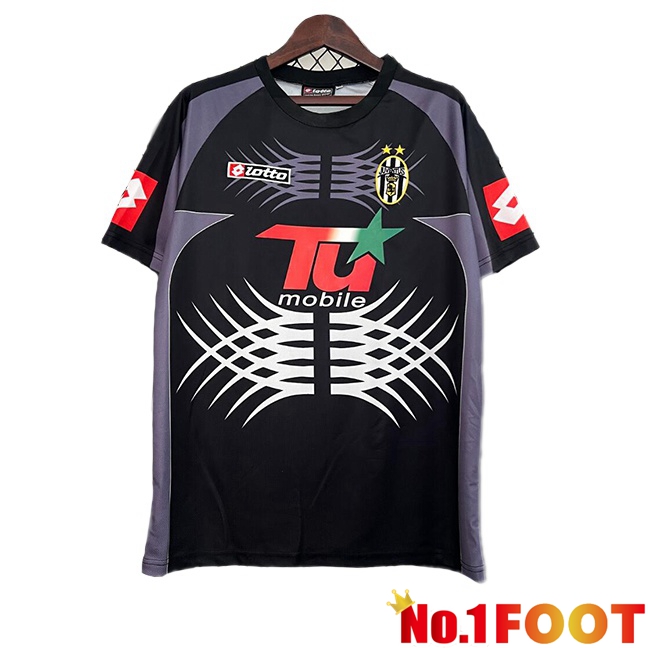 Juventus Retro Goalkeeper Soccer Jersey Black 2001-2002