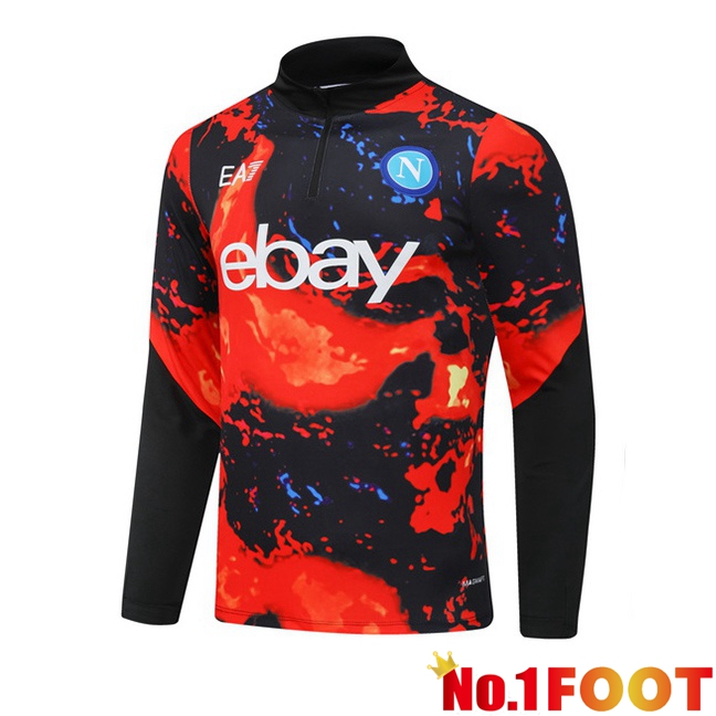 SSC Napoli Training Sweatshirt Red Black 2024/2025