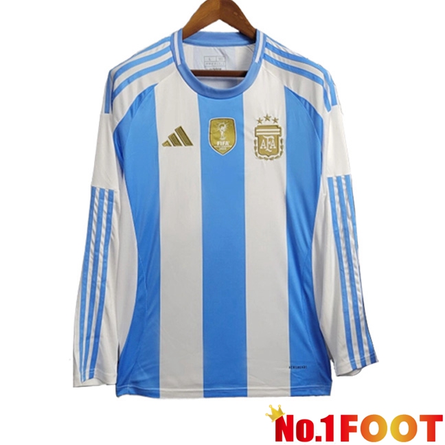 Argentina Home Soccer Jersey Long sleeve 2024/2025 - Click Image to Close