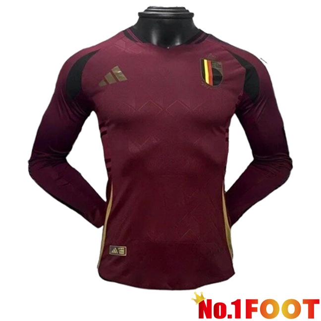 Belgium Home Soccer Jersey Long sleeve 2024/2025