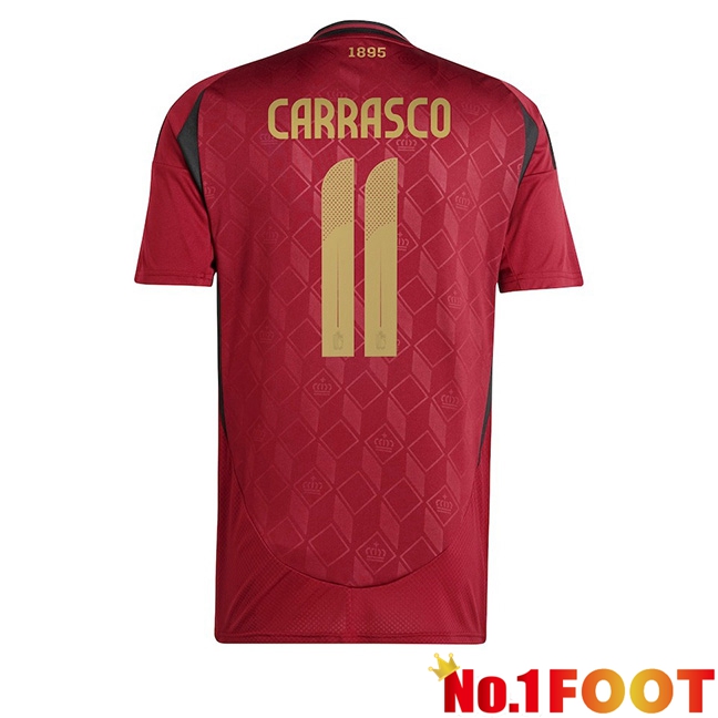 Belgium (CARRASCO 11) Home Soccer Jersey UEFA Euro 2024