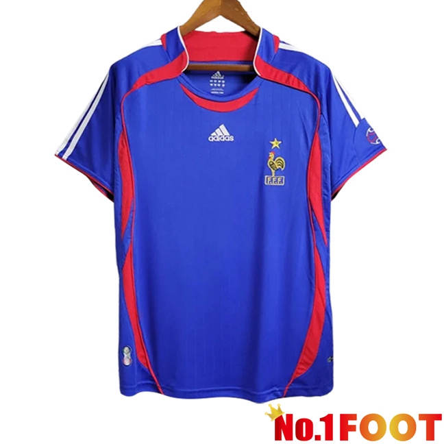 France Retro Home Soccer Jersey 2006