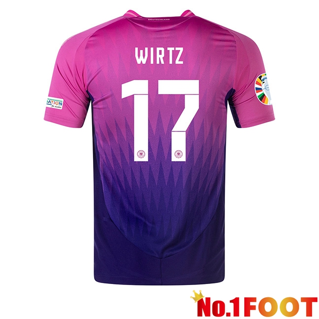 Germany (WIRTZ 17) Away Soccer Jersey UEFA Euro 2024