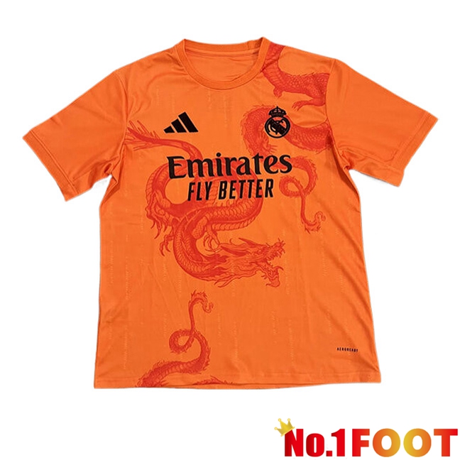 Real Madrid Soccer Jersey Special Edition Orange 2024/2025