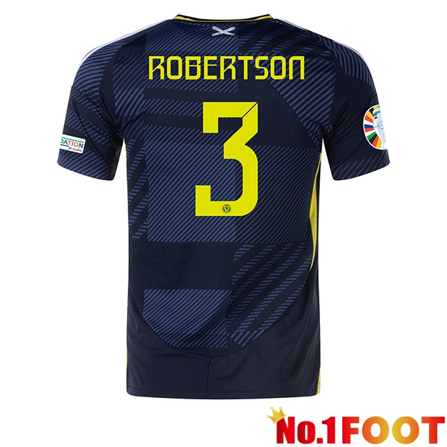 Scotland (ROBERTSON 3) Home Soccer Jersey UEFA Euro 2024