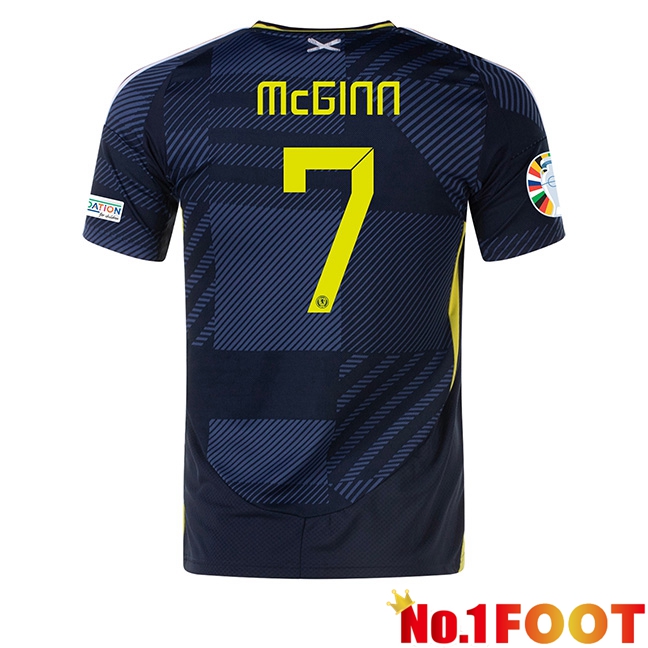 Scotland (McGINN 7) Home Soccer Jersey UEFA Euro 2024