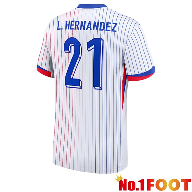 France (L.HERNANDEZ 21) Away Soccer Jersey 2024/2025 - Click Image to Close