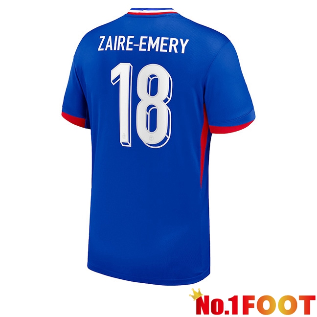 France (ZAIRE-EMERY 18) Home Soccer Jersey UEFA Euro 2024