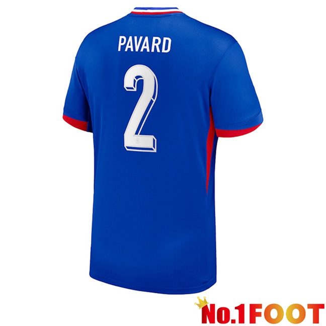 France (PAVARD 2) Home Soccer Jersey UEFA Euro 2024