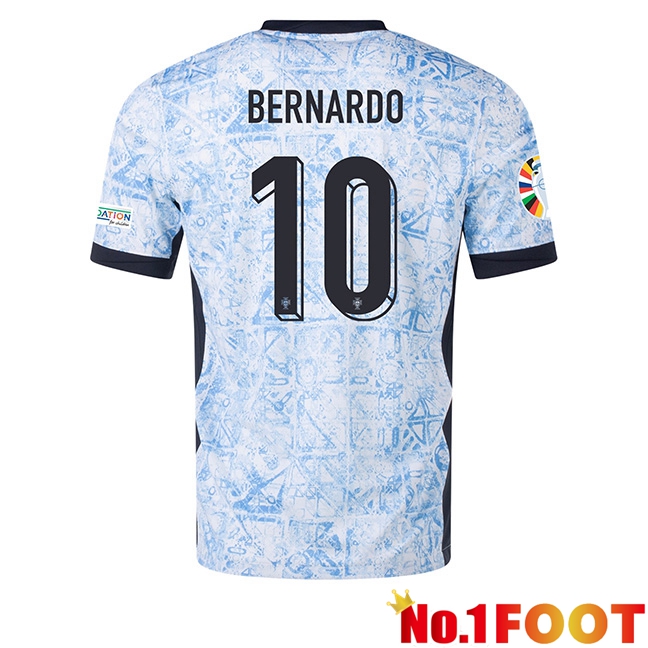 Portugal (BERNARDO 10) Away Soccer Jersey UEFA Euro 2024