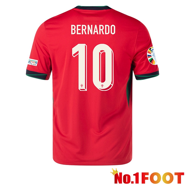 Portugal (BERNARDO 10) Home Soccer Jersey UEFA Euro 2024