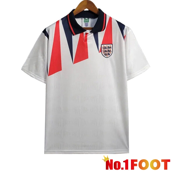 England Retro Home Soccer Jersey 1992