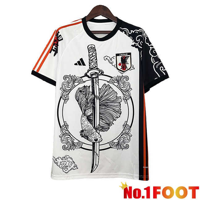 Japan Special Edition Soccer Jersey White/Black 2024/2025