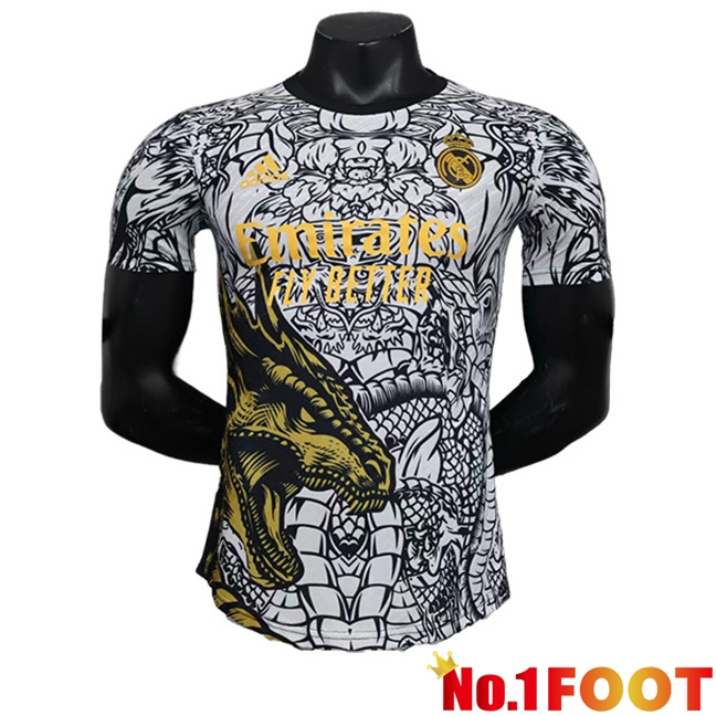 Real Madrid Special Edition Soccer Jersey White/Black 2024/2025