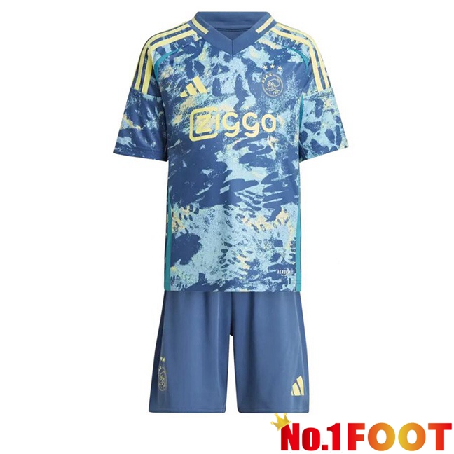 AFC Ajax Kids Away Soccer Jersey Blue 2024/2025