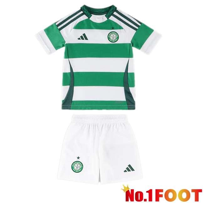 Celtic FC Kids Home Soccer Jersey Green White 2024/2025