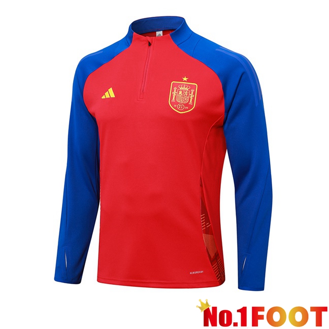 Spain Training Sweatshirt Red Blue 2024/2025