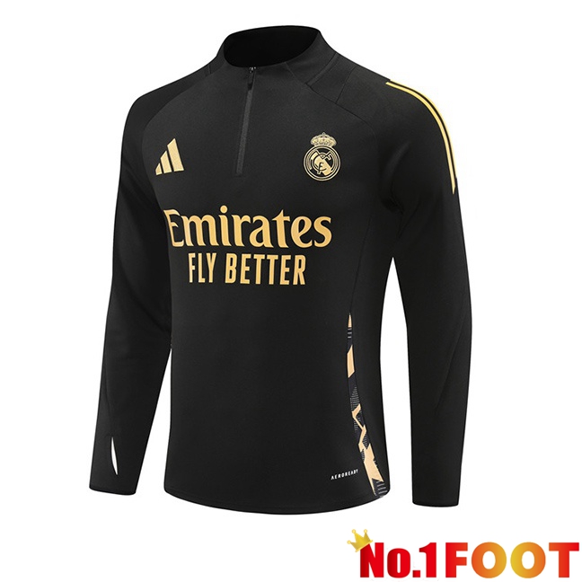 Real Madrid Training Sweatshirt Black 2024/2025