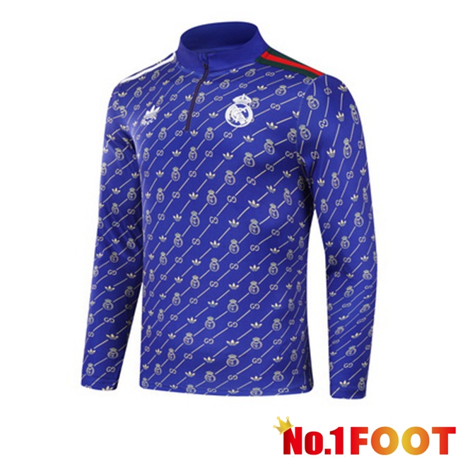 Real Madrid Training Sweatshirt Blue 2024/2025